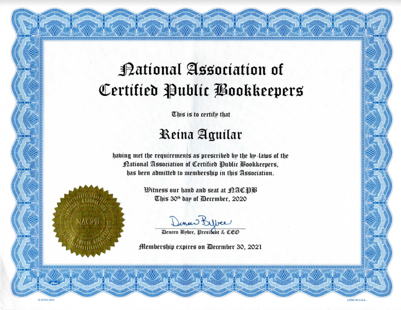 Certified Public Bookkeepers